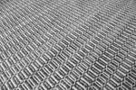 Handgefertigter Teppich Ruben Grau - Kunststoff - 160 x 230 x 1 cm