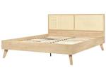 Doppelbett MONPAZIER Eiche Hell - Breite: 167 cm