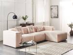 Ecksofa DOLVA Beige - Schwarz