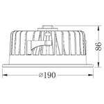 Einbaustrahler A-301589 Weiß - Metall - Kunststoff - 10 x 9 x 10 cm