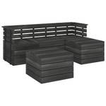 Gartensitzgruppe K5345(5-tlg) Grau - Massivholz - 72 x 65 x 60 cm