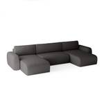 Ecksofa Eckcouch Sassari U Grau