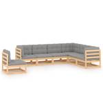 Garten-Lounge-Set (7-teilig) 3009825-2 Grau - Holz