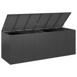 Kissenbox Schwarz - Metall - Polyrattan - 291 x 104 x 291 cm