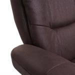 Relaxsessel J42 mit Hocker Schwarz - Braun