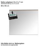 Badspiegel SetOneBad Braun - Holz teilmassiv - 60 x 55 x 2 cm