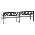 Banc de jardin 3005095-2 Gris - Métal - Matière plastique - 246 x 77 x 246 cm