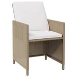 Gartenstuhl und Hocker 3011538 (4er Set) Beige