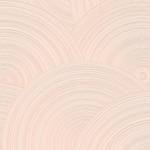 Tapete Kreise Strukturiert Rosé Pink - Kunststoff - Textil - 53 x 1005 x 1 cm