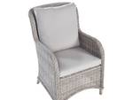 Chaise de jardin CASCAIS Beige - Gris - Polyrotin - 60 x 96 x 73 cm