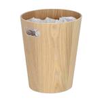 Runder Papierkorb aus Holz Braun - Holzwerkstoff - 23 x 28 x 23 cm