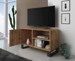 Möbel TV100 LOFT farbe Eiche Rustikal Braun - Holzwerkstoff - 40 x 57 x 95 cm