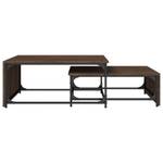 Couchtische 2er Set D402 Eiche Schwarzbraun Dekor