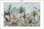 Papier Peint PLANTES Oiseaux Papillons 90 x 60 x 60 cm