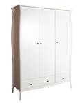 Kleiderschrank Baroque Cremeweiß - Weiß - Breite: 143 cm