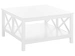 Table basse LOTTA Blanc - Bois manufacturé - 80 x 45 x 80 cm