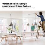 Lightswing® Twin - Lampe Aufhängesystem Weiß - Tiefe: 110 cm