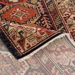 Designer Teppich Nia Vintage Bordüre Braun - Textil - 120 x 1 x 170 cm