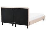 Doppelbett FITOU Beige - Eiche Dunkel - Breite: 150 cm