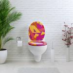 Premuim Abattant WC - Artsy Orange - Rose foncé - Mauve - Jaune - Bois manufacturé - 38 x 5 x 44 cm