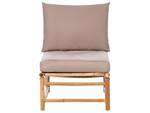 Chaise de jardin CERRETO Beige - Chêne clair - Taupe - 55 x 67 cm