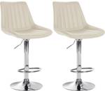 Barhocker Toni 2er Set Creme