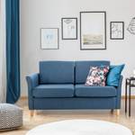 2 Sitzer Sofa 833-653BU Blau - Textil - 70 x 78 x 141 cm