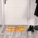 Paillasson coco welcome oiseau Beige - Noir - Rouge - Fibres naturelles - Matière plastique - 60 x 2 x 40 cm