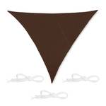 Voile d'ombrage triangle marron 500 x 430 cm