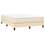 Cadre de lit 3016024-4 Noir - Blanc crème - Largeur : 140 cm