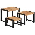 Table gigogne 321552 (lot de 3) Marron - Bois massif - Bois/Imitation - 41 x 48 x 60 cm