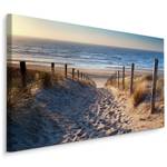 Leinwandbild Nordseestrand Strand Natur 90 x 60 x 60 cm