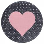 Tapis enfant PINKAR ⌀120 rose 120 x 120 cm