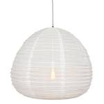 Suspension Bangalore Tissu mélangé / Fer - 1 ampoule - Blanc