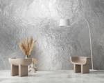 Fototapete Silvie Walls by Patel Grau - Silber - Kunststoff - Textil - 500 x 270 x 0 cm