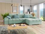 Ecksofa Bangkok Mint - Ecke davorstehend rechts