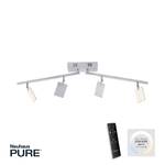 LED Deckenlampe PURE MIRA Aluminium - 55 x 13 x 55 cm