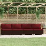 Salon de jardin (lot de 4) 3013629-14 Marron - Rouge - Brun rouge