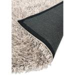 Tapis shaggy tufté main FURRY Argenté - 70 x 140 cm