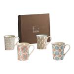 Coffret de 4 mugs Bohème Céramique