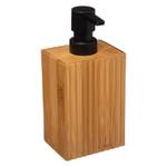 Distributeur de savon en bambou Marron - Bambou - 7 x 18 x 9 cm