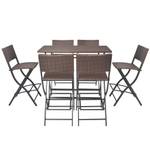 Garten-Lounge-Set (7-teilig) 293959 Braun