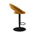 Tabouret de bar Cloclo (Lot de 2) Jaune - Textile - 52 x 95 x 49 cm