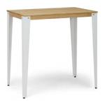 Table Mange debout Lunds 60X100 BL-NA Blanc