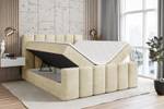 Boxspringbett BOXI1-Z Ecru - Breite: 140 cm - H3