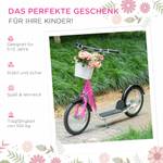 Kindertretroller 371-029PK Pink - Weiß