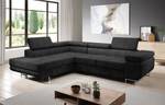 Ecksofa Zante Form-L Schwarz