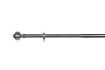 Gardinenstange ausziehbar Kugel 2-Lauf Silber - Metall - 360 x 2 x 21 cm