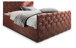 Boxspringbett MANDI Pink - Breite: 140 cm