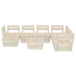 Garten-Lounge-Set Beige - Massivholz - Holzart/Dekor - 60 x 30 x 60 cm